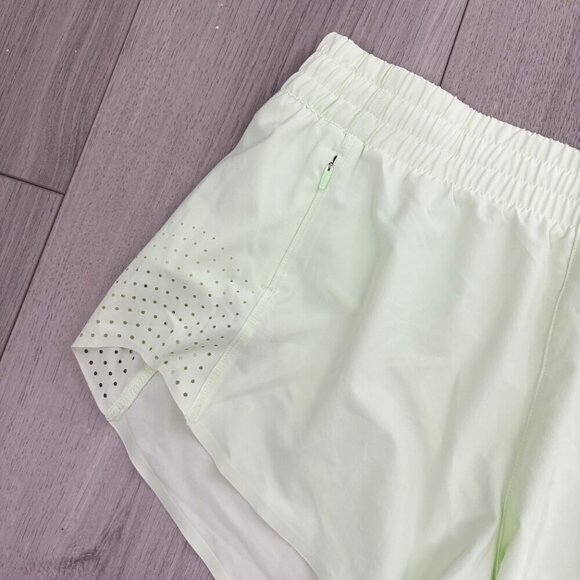 Athleta Womens Size Small Hustle 3" Athletic Shorts Bright Green Lined with Span - Picture 5 of 7